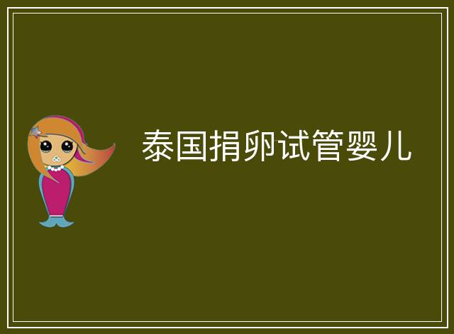 泰國(guó)捐卵試管嬰兒
