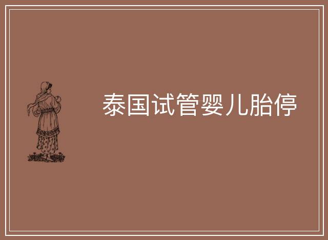 泰國(guó)試管嬰兒胎停