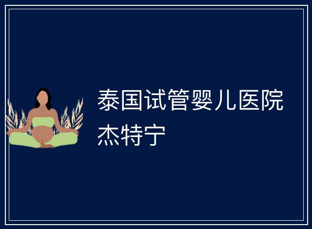 泰國試管嬰兒醫(yī)院杰特寧
