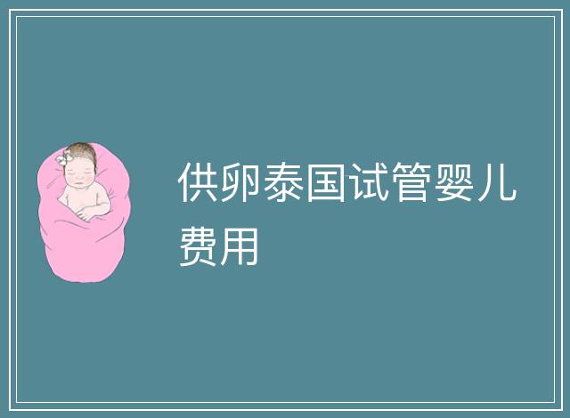 供卵泰國(guó)試管嬰兒費(fèi)用