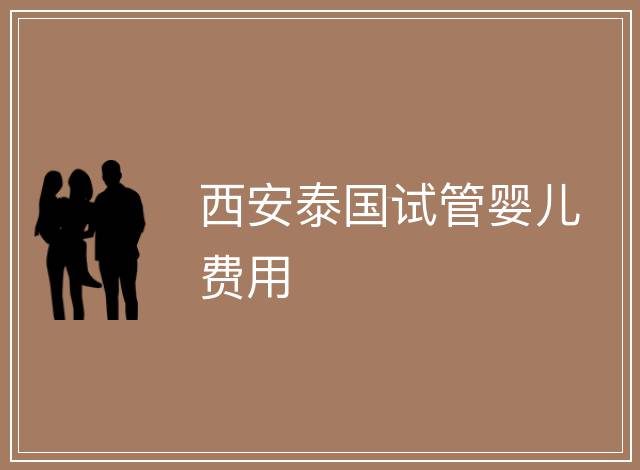 西安泰國(guó)試管嬰兒費(fèi)用