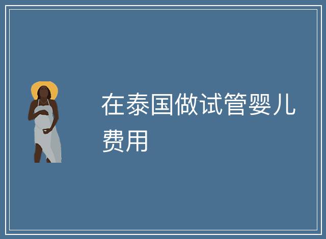 在泰國做試管嬰兒費用