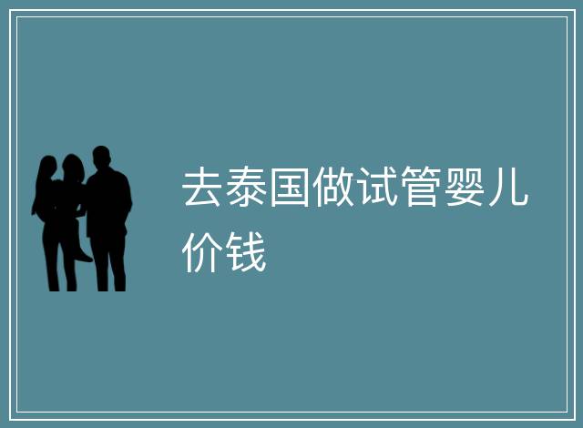 去泰國做試管嬰兒價錢