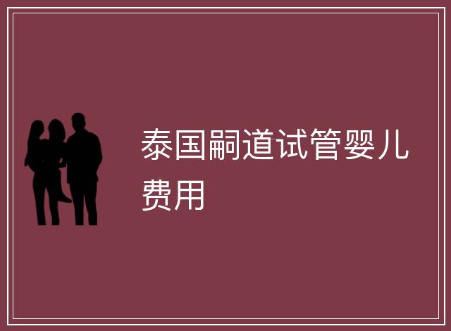 泰國嗣道試管嬰兒費用
