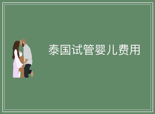泰國(guó)試管嬰兒費(fèi)用