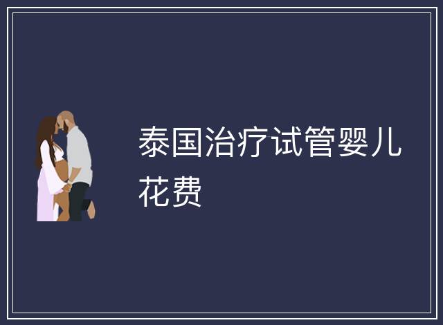 泰國治療試管嬰兒花費