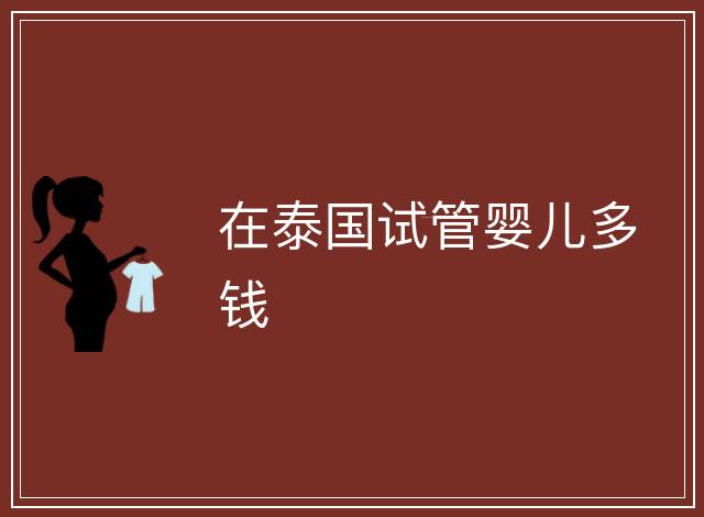在泰國(guó)試管嬰兒多錢
